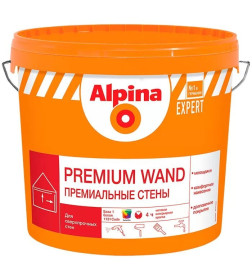 Краска водно-дисперсионная внутренняя Alpina EXPERT Premium Wand Base 1,  9 л  (12,6 кг)