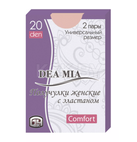 Получулки женские 1434 Брестские DEA MIA COMFORT 20 (ПА), р. 23-25 NATURAL (15С1434) 