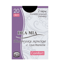 Получулки женские 1434 Брестские DEA MIA COMFORT 20 (ПА), р. 23-25 NERO