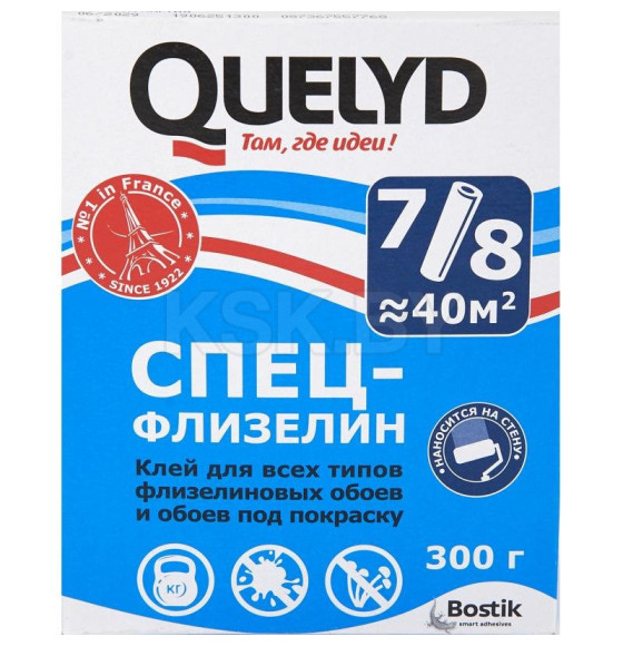 Клей обойный QUELYD СПЕЦ-ФЛИЗЕЛИН 300г