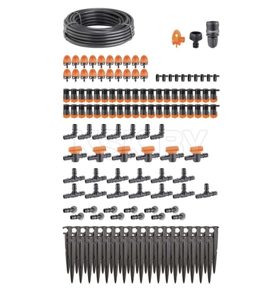 Комплект капельного полива для огорода (60 капельниц) Claber 90767 (90767) 