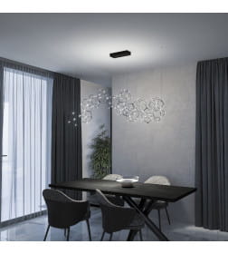 Подвесной светильник 90168/14 черный жемчуг