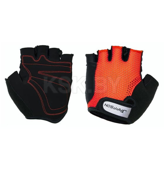Перчатки велосипедные JAFFSON SCG 46-0398 XL (чёрный/красный) (5484) 