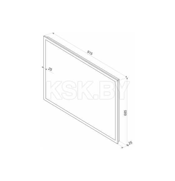 Зеркало Континент Mercury LED 900х700 (ЗЛП569) 