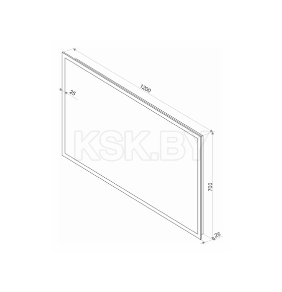 Зеркало Континент Mercury LED 1200х700 (ЗЛП464) 