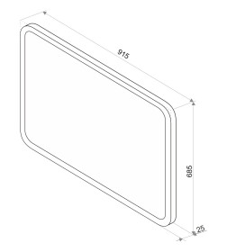 Зеркало Континент Demure LED 900х700