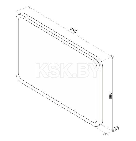 Зеркало Континент Demure LED 900х700 (ЗЛП502) 