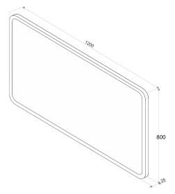 Зеркало Континент Demure LED 1200х800