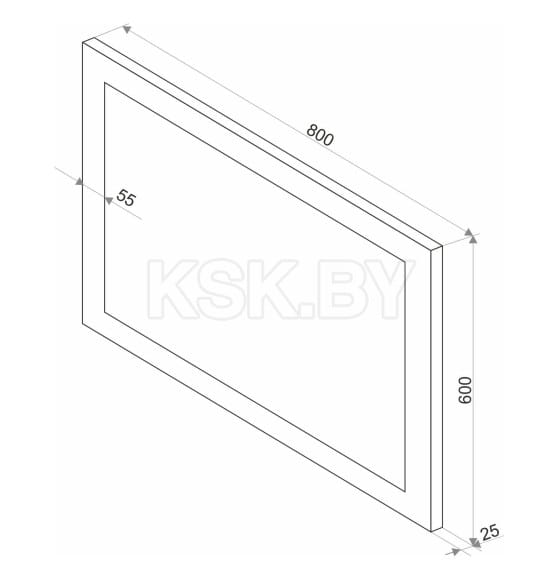 Зеркало Континент Relax LED 800х600 (ЗЛП32) 