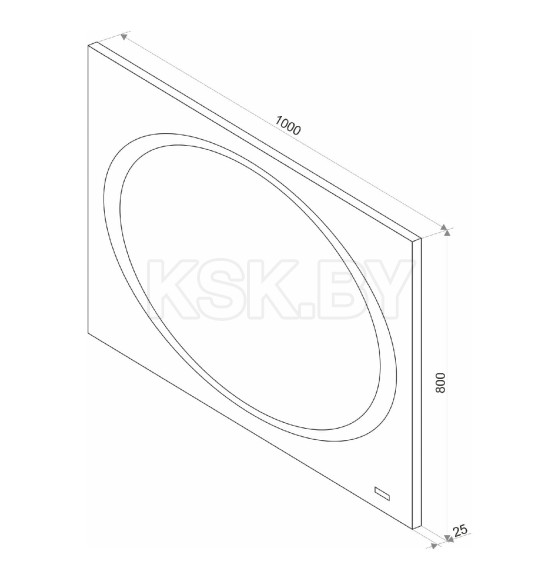 Зеркало Континент Galaxy LED 1000х800 (ЗЛП28) 