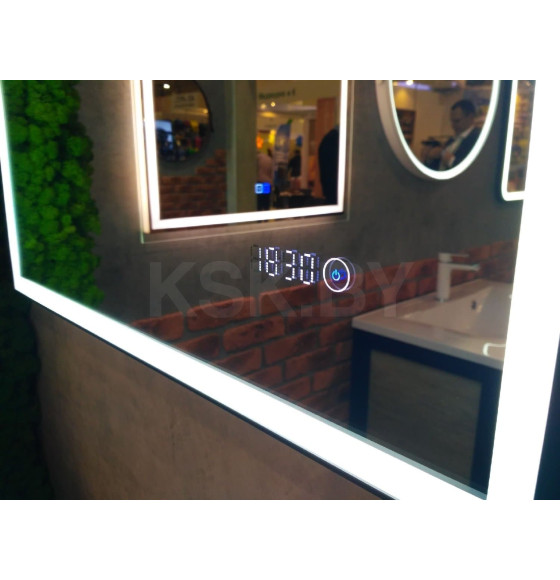 Зеркало Континент Frame Silver LED 600x800 (ЗЛП891) 