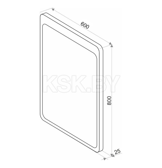 Зеркало Континент Lacio LED 600х800 (ЗЛП509) 