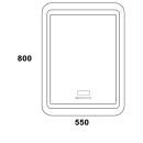 Зеркало Континент Lucia LED 550х800 (ЗЛП52) 