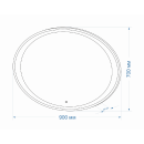 Зеркало Континент Credo LED 900х700 (ЗЛП84) 