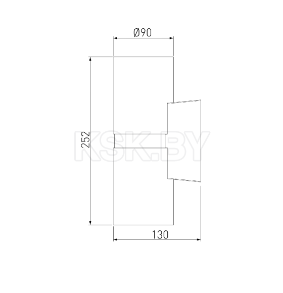 Светильник садово-парковый белый Liberty LED (35124/U) (a060097) 