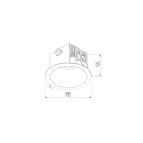 Светильник садово-парковый встраиваемый черный 10W Light LED 3004 (35159/U) (a060168) 