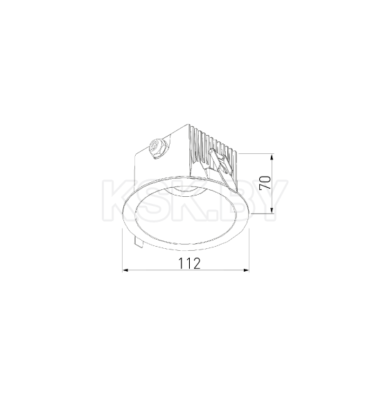 Светильник садово-парковый встраиваемый черный 18W Light LED 3005 (35160/U) (a060170) 