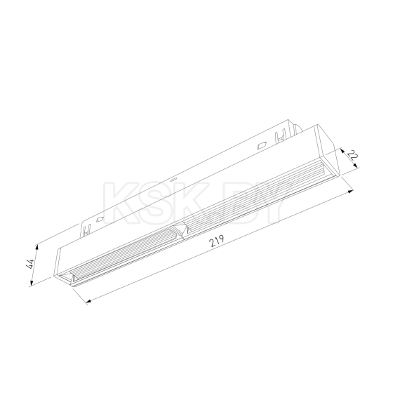 Трековый светильник Slim Magnetic WL02 12W 4200K (черный) 85008/01 (a057196) 