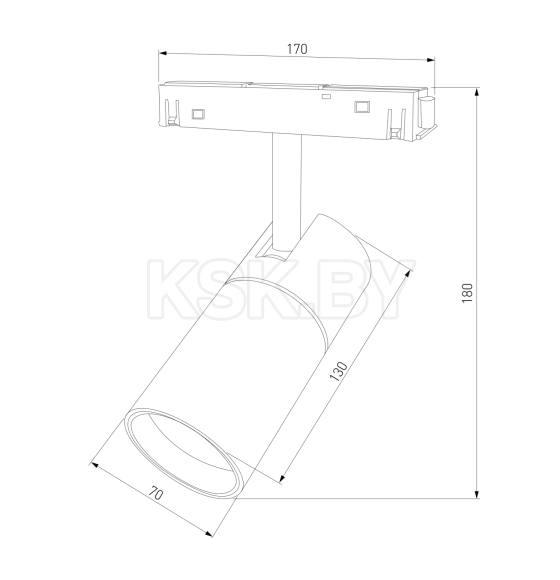 Трековый светильник 20W 4200K (белый) 85013/01 Slim Magnetic R03 (a059186) 