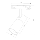 Трековый светильник 6W 4200K (белый) 85011/01 Slim Magnetic R01 (a061235) 