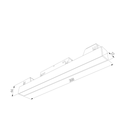 Трековый светильник Slim Magnetic L01 10W 4200K (черный) 85000/01