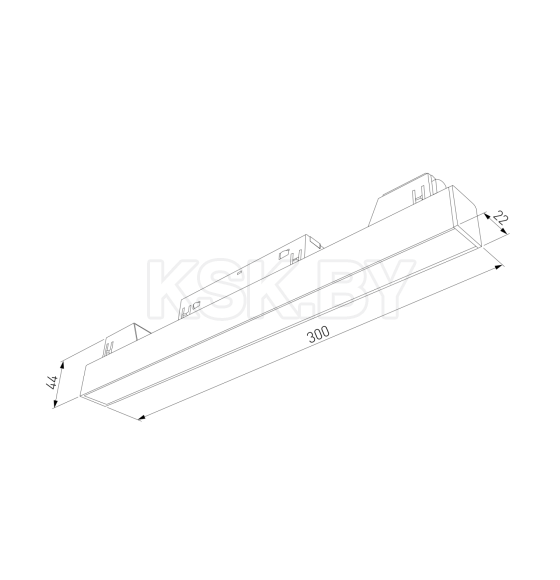 Трековый светильник Slim Magnetic L01 10W 4200K (черный) 85000/01 (a057188) 