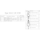 Зеркало Континент Ajour LED D550 ореольная холодная подсветка и Б/К сенсор (ЗЛП528) 