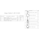 Зеркало Континент Ajour LED D645 ореольная холодная подсветка и Б/К сенсор (ЗЛП399) 