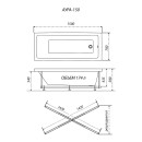 Ванна акриловая 150х70 см Triton 