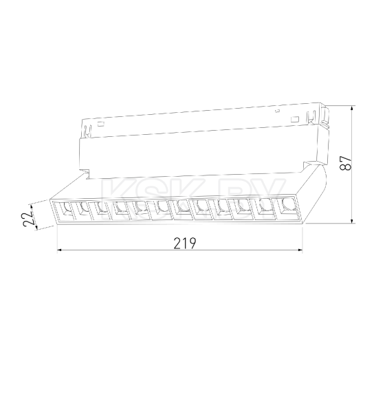 Трековый светильник Slim Magnetic HL02 12W 4200K белый 85010/01 ES (a059181) 