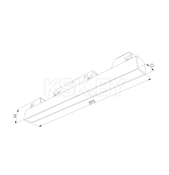 Трековый светильник 20W 4200K (белый) 85002/01 Slim Magnetic L02 (a059183) 