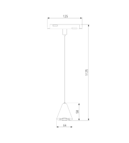 Трековый светильник 5W 4200K Event (латунь) 85039/01 Slim Magnetic