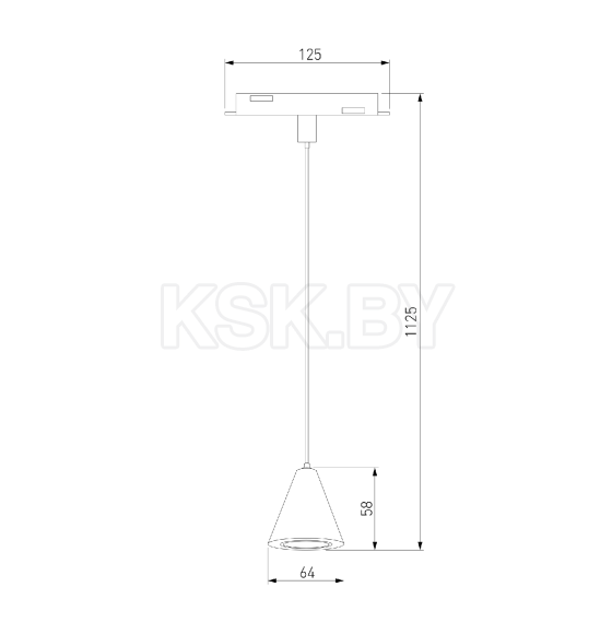 Трековый светильник 5W 4200K Event (латунь) 85039/01 Slim Magnetic (a062803) 