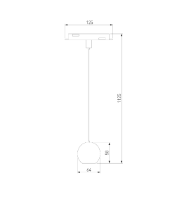 Трековый светильник 5W 4200K Event (латунь) 85040/01 Slim Magnetic