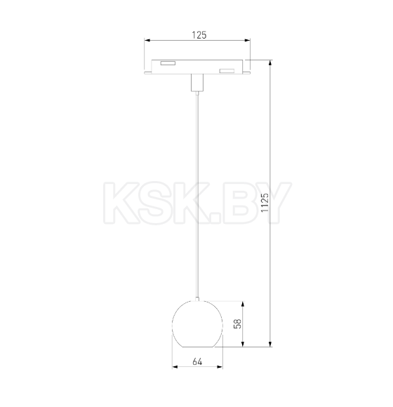 Трековый светильник 5W 4200K Event (латунь) 85040/01 Slim Magnetic (a062804) 