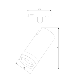 Трековый светильник 12W 4200K Modify (черный) 85042/01 Slim Magnetic