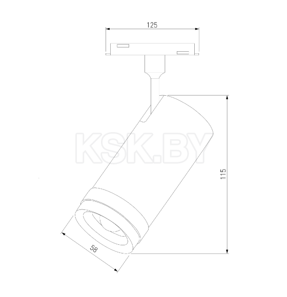 Трековый светильник 12W 4200K Modify (черный) 85042/01 Slim Magnetic (a062818) 