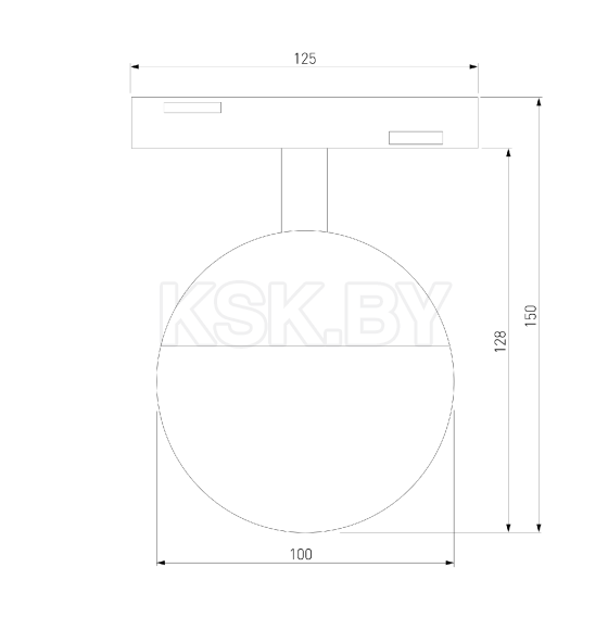 Трековый светильник 7W 4200K Neid (черный) 85032/01 Slim Magnetic (a062124) 