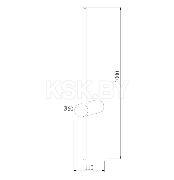 Светильник настенный светодиодный Cane LED белый MRL LED 1121 (a061490) 