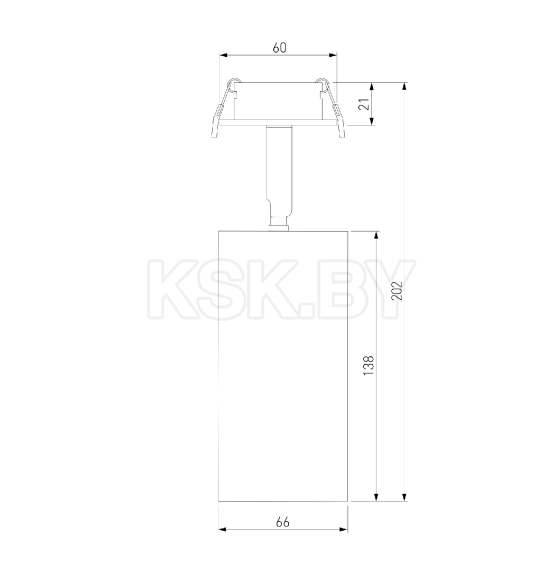 Светильник встраиваемый серебряный 15W 4200K (25066/LED) Diffe (a058212) 