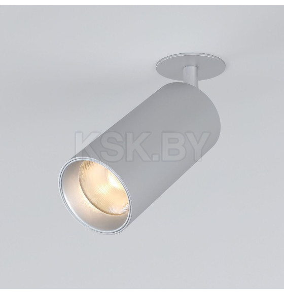 Светильник встраиваемый серебряный 15W 4200K (25066/LED) Diffe (a058212) 