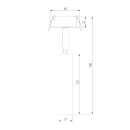 Светильник встраиваемый белый 5W 4200K (25027/LED) Diffe (a058214) 