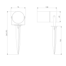 Светильник садово-парковый со светодиодами Landscape LED черный 043 FL LED (a059011) 