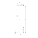 Подвесной светодиодный светильник черный (50242 LED) Drop 8W (a061482) 