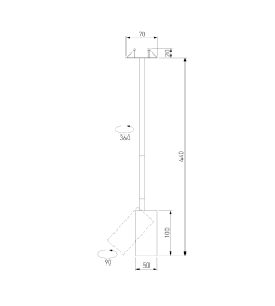 Подвесной светодиодный светильник черный (50242 LED) Drop 8W