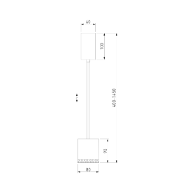 Светильник подвесной светодиодный 50243 LED 12W 4200K чёрный