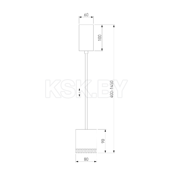 Светильник подвесной светодиодный 50243 LED 12W 4200K белый (a062415) 