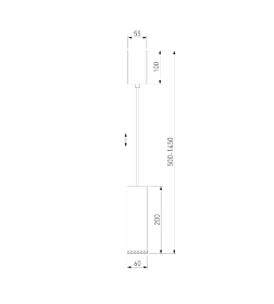 Светильник подвесной светодиодный 50244 LED 9W 4200K белый