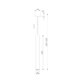 Светильник подвесной светодиодный 50245 LED 7W 4200K чёрный