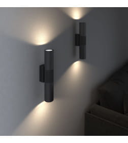 Светильник настенный светодиодный черный Steel 40119/LED
